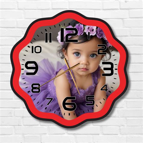 Buy Personalised Photo Wall Clock Online | Personalised Photo Clock ...