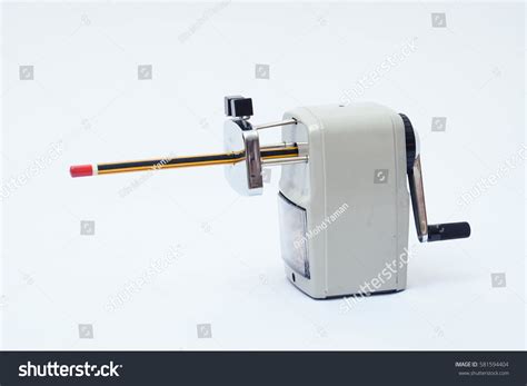 Mechanical Pencil Sharpener On Isolated White Stock Photo 581594404 ...