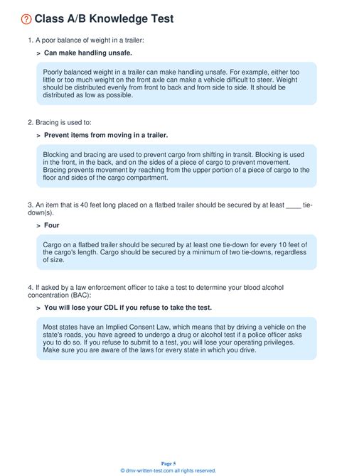 Image result for WI DMV CDL General Knowledge Practice Test