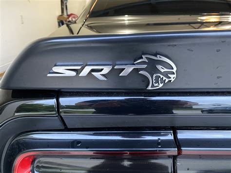 3M reflective Vinyl wrapped my hellcat badges | SRT Hellcat Forum