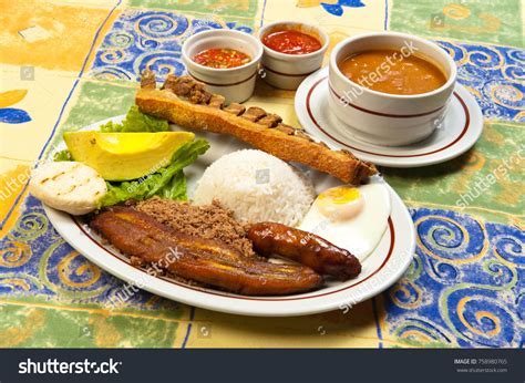 Bandeja Paisa Traditional Colombian Food Stock Photo 758980765 ...