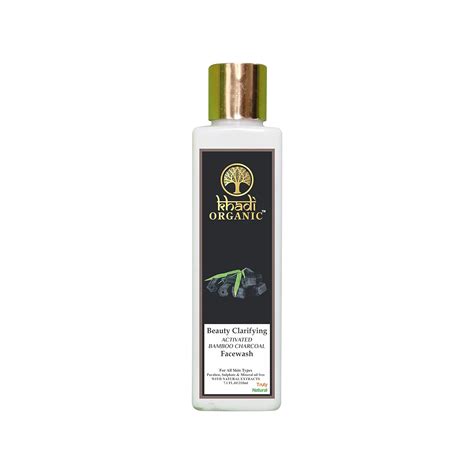 Khadi Organic Charcoal Face Wash 210ml - Deep Cleansing and Detoxifying ...