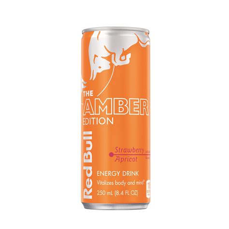 Red Bull Amber Edition Strawberry Apricot Energy Drink, 8.4 fl oz Can ...