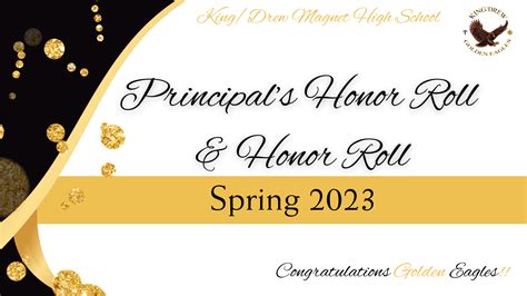 Principal's Honor Roll & Honor Roll and Perfect Attendance ...