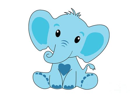 blue elephant baby shower free printables