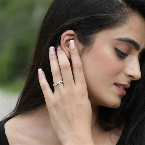Silver Infinity Bow Ring - 925 Silver Jewellery | Inari Shines