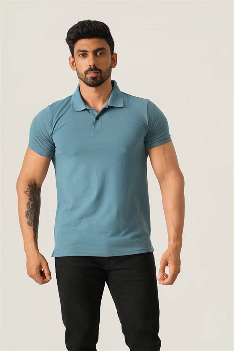Structure Fit (P/D)- Button Polo Short Sleeve - Cobalt Blue – Lean Lines