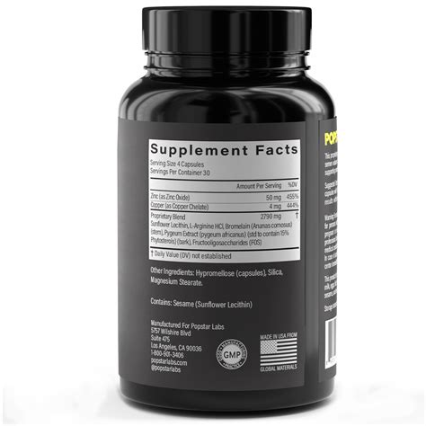 Zinc for Semen Volume – Popstar Labs