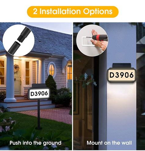 Solar Lighted House Address Numbers Sign,25 Lumen Five Digit – Outdoor Solar Outlet