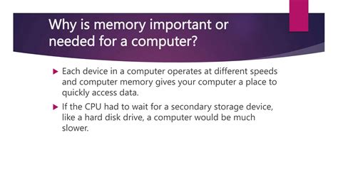 Image result for Types of Computer Memories and Functions