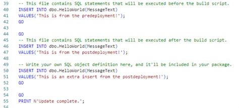 Image result for SQL Database Project Post-Deployment Example