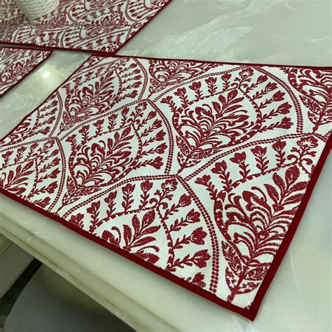 Canvas Cotton Printed Runner and placemats Combo – Loomsmith