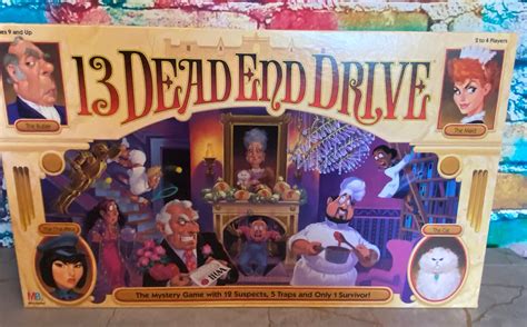 13 Dead End Drive Board Game by Milton Bradley 1993 the Mystery Game ...
