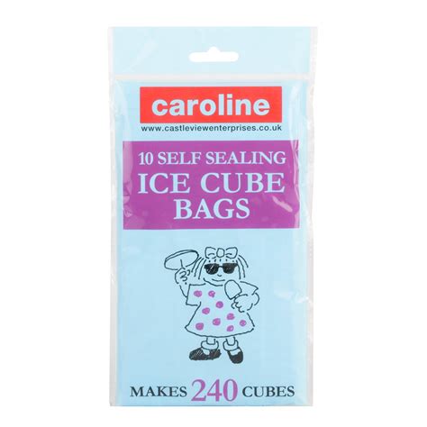 Pack of 10 Self Sealing Ice Cube Bags | Wilko