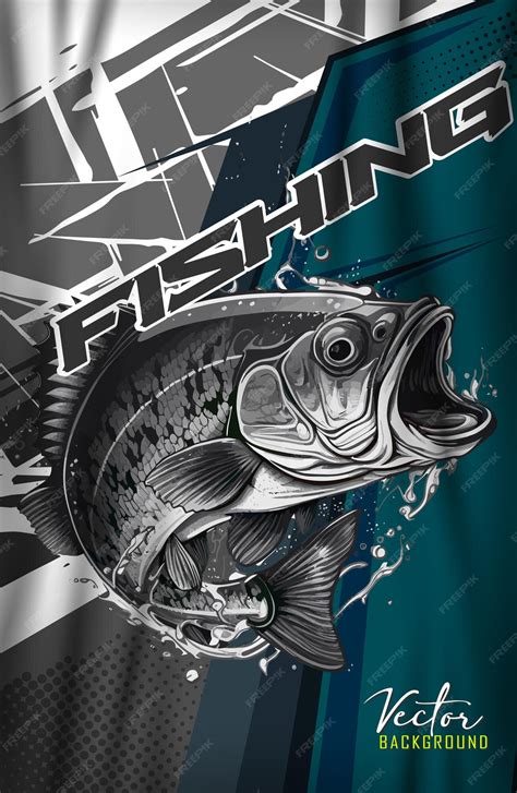 Fishing jersey design pattern | Premium AI-generated vector