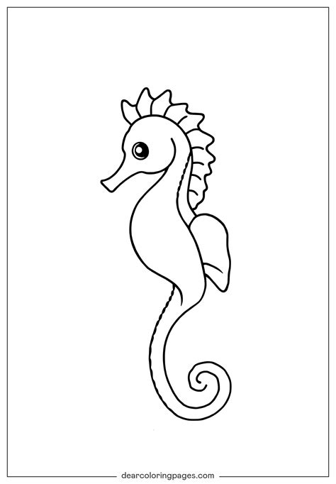 Seahorse Coloring Pages - 18 Free Printable Coloring Pages