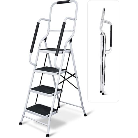 Step Ladders With Handrails Aluminium Step Ladder | Platform Step