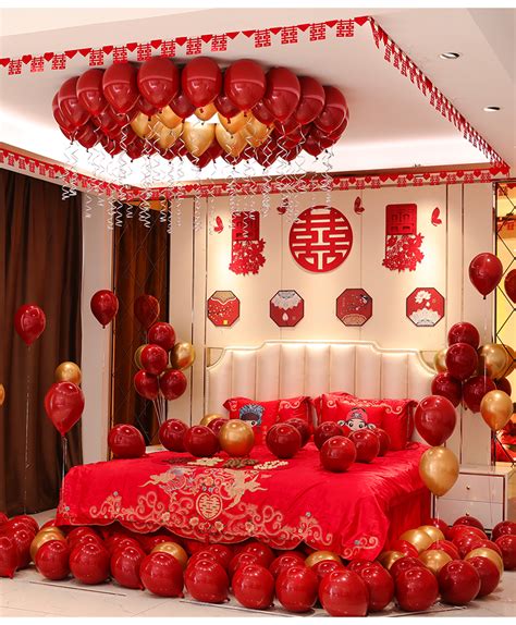婚房布置套装男方婚庆新房卧室气球装饰创意浪漫婚礼结婚用品大全-阿里巴巴