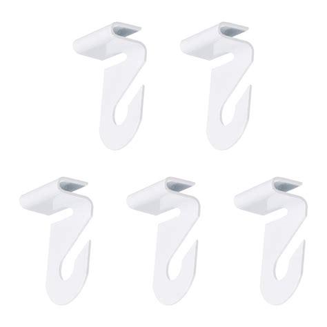 Uxcell 5 Pair Drop Ceiling Hooks 1" W Metal T-Bar Track Clip Suspended ...