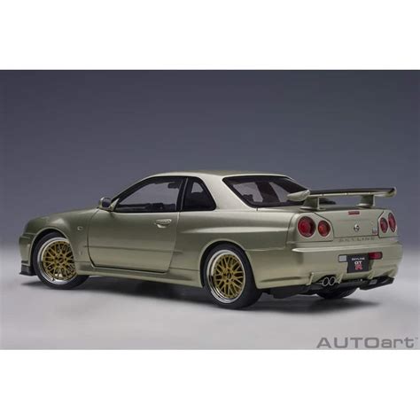 AUTOart - 1:18 Nissan Skyline GT-R (R34) V-Spec II N?r with BBS LM wheels (Millenium Jade ...