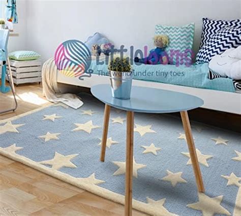 Littlelooms handmade woolen rug(3 X 5 Feet)for Kids Play Crawling ...