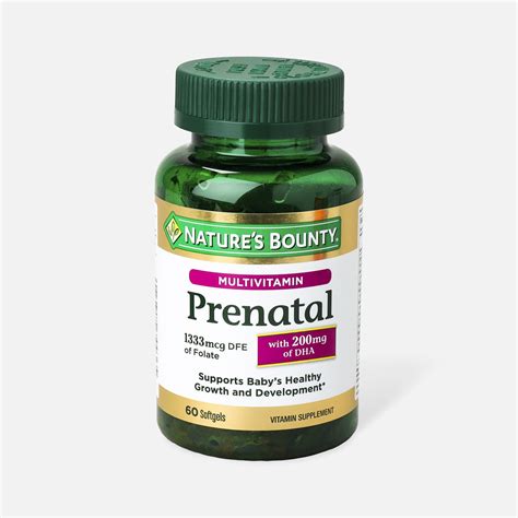 Nature's Bounty Prenatal Multivitamin Softgels, 60 ct.