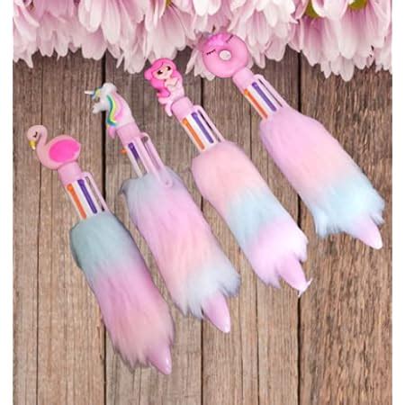 GoMerryKids Combo 2Pc 6In1 Sequence Pen&Unicorn Fur Pen For Kids Return ...