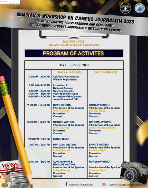 Seminar-Workshop on Campus Journalism 2025, Mabini Colleges, Naga City ...