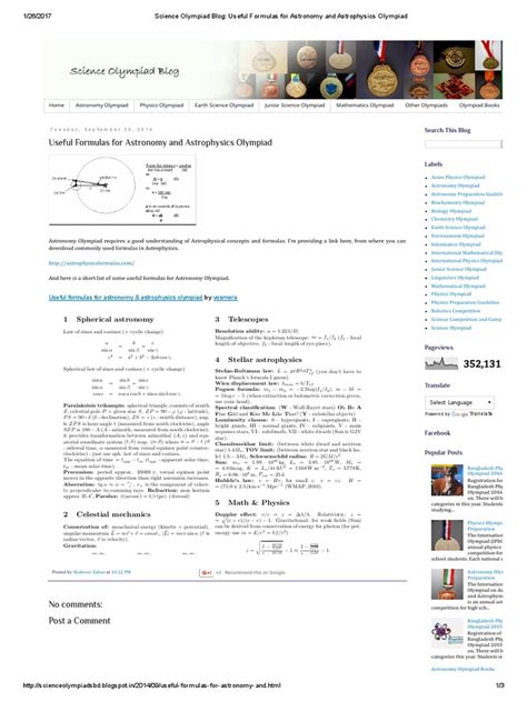 Image result for Astrophysics Formulas