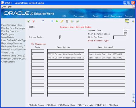 Customize Column Headings