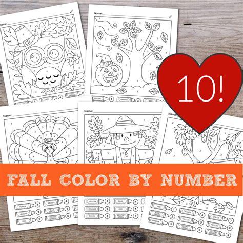 Color By Number Fall Coloring Pages [2025]