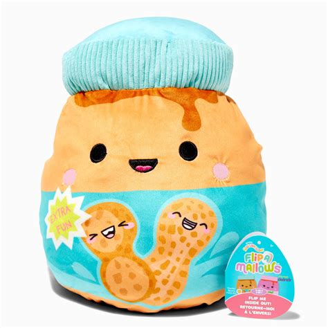 Squishmallows™ 12" Claire's Exclusive PB&J Flip-A-Mallows Plush Toy ...