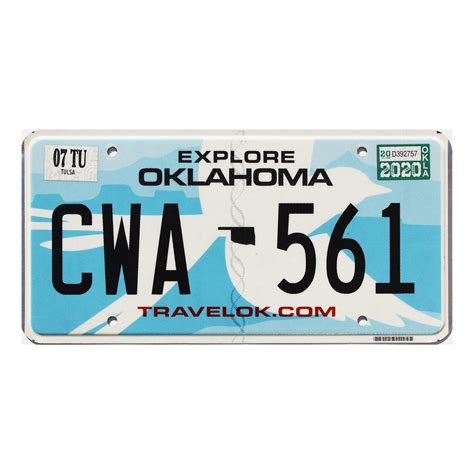 License Plate Cost Oklahoma at John Bing blog