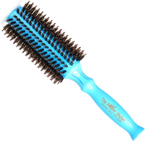 Round Brush, Boar Bristle Hair Brush for women, Hair straightening ...