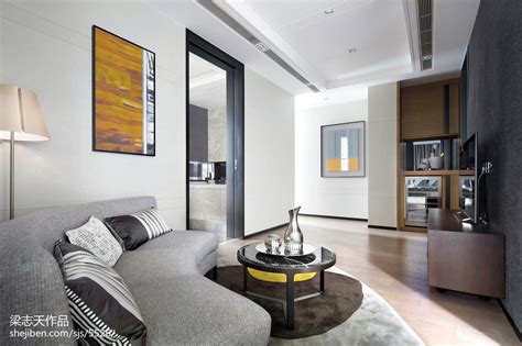 简·静 - 现代风格两室两厅装修效果图 - tangmenshangpin10设计效果图 - 躺平设计家