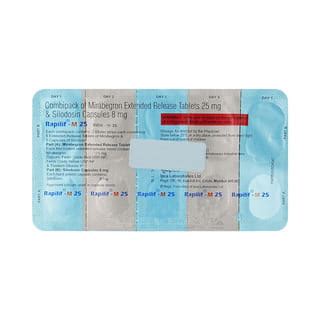 Rapilif M 25mg Strip Of 10 Capsule And Tablet Combikit: Uses, Side ...