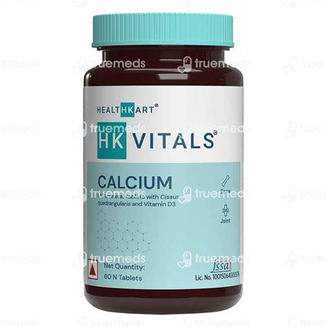 Hk Vitals Calcium Tablet 60 - Uses, Side Effects, Dosage, Price | Truemeds