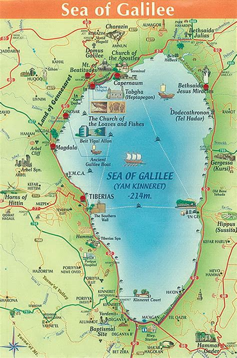 Maps of the Sea of Galilee | Bible mapping, Bible land, Scripture study
