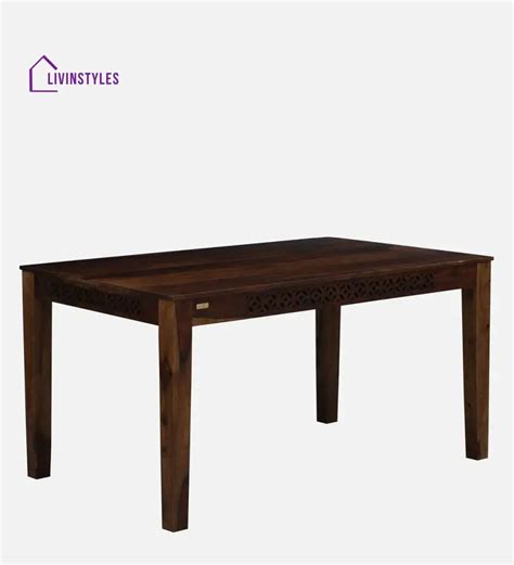 Parnika Sheesham Wood 6 Seater Dining Set In Provincial Teak Finish ...