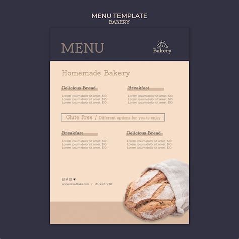 Bakery Menu Design 的图像结果