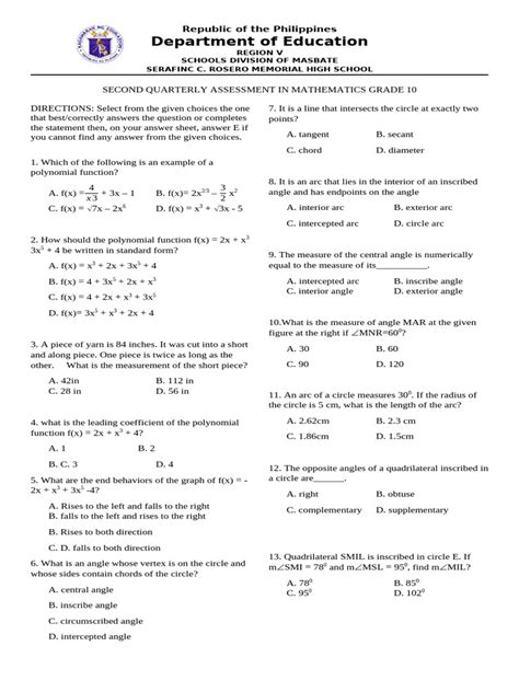 Image result for second week class 10 math assignment