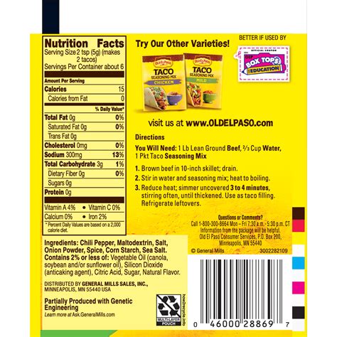 directions taco seasoning packet