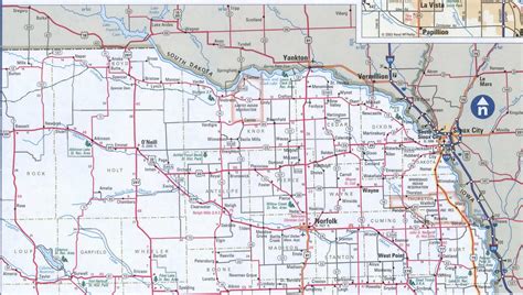 Highway Map Of Nebraska