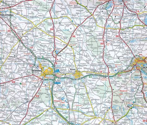 Denmark - Road Map - Hallwag