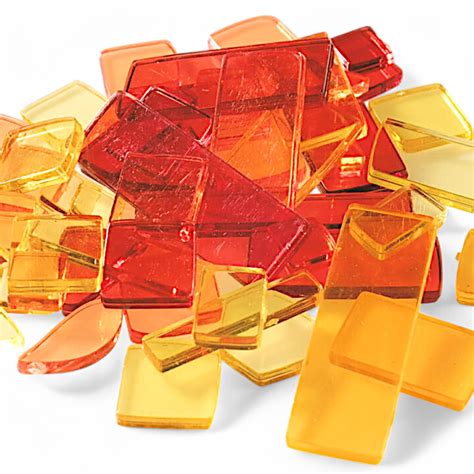 Kunststoff Mosaiksteine Luzy gelb-rot-mix, 2,99