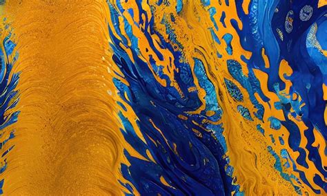 Premium Photo | A blue and yellow pattern with the word water on it ...