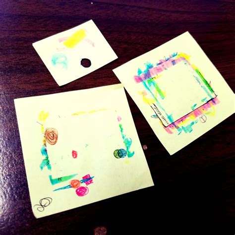 My Creative Endeavors: STICKY POST-IT NOTES ART - Part II