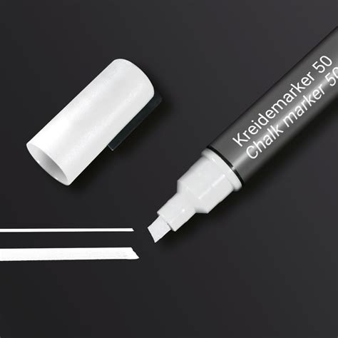 Kreidemarker Keilspitze, schwarz, 1 Stück | SIGEL