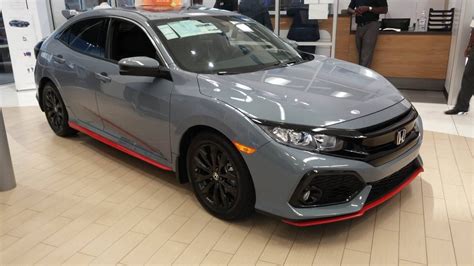 2018 Honda Civic Hatchback Sport 1.5 Turbo Sonic Gray Pearl