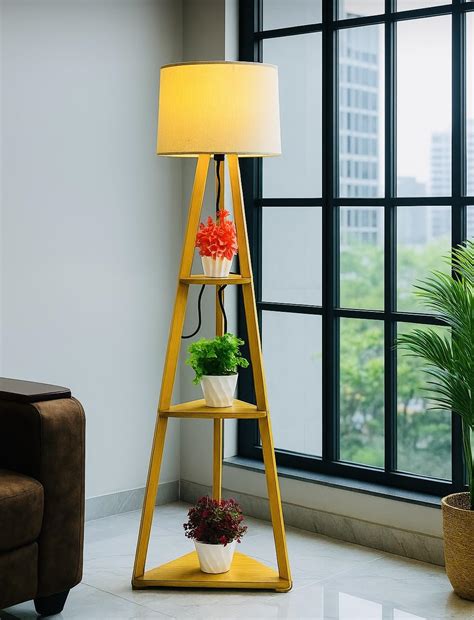 F N Italian Lamp with Home Decor Corner Design Jute Drum Shade Bulb ...